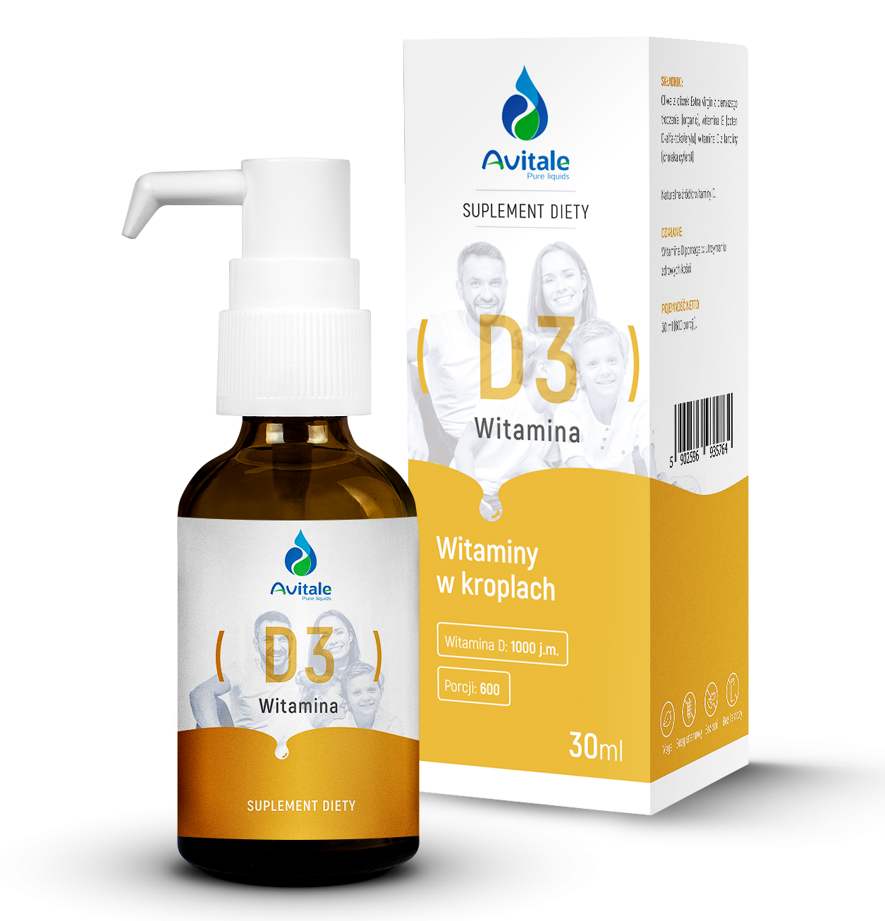 Avitale Drops Vitamin D3 With Lanolin 30ml Healthy Bones And Joints