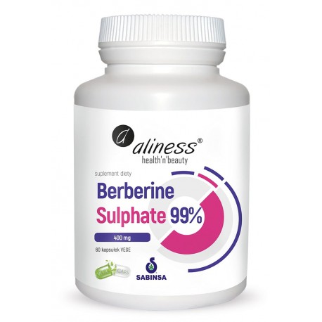 Aliness - Berberine Sulphate 99% 400mg - 60caps