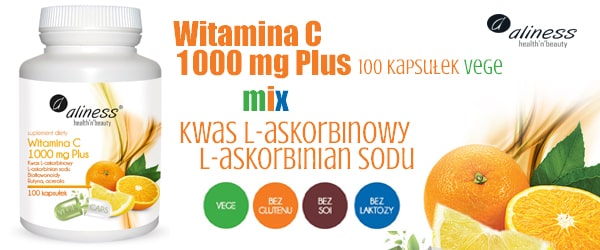 Aliness | Kwas L-Askorbinowy | L-Askorbinian Sodu | Bioflawonoidy | Rutyna | Acerola | VEGE